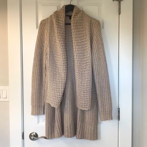 Tan sweater cardigan SZ L
